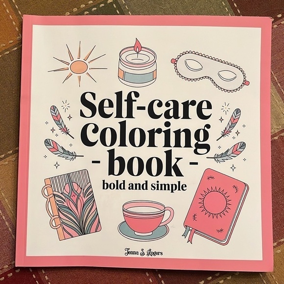Brand New 24-Color Dual Tip Brush Markers Pen Set & Self-Care Coloring Books - Picture 6 of 16